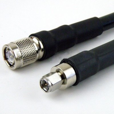TNC Male to SMA Male Times Microwave LMR-400 Cable 25ft