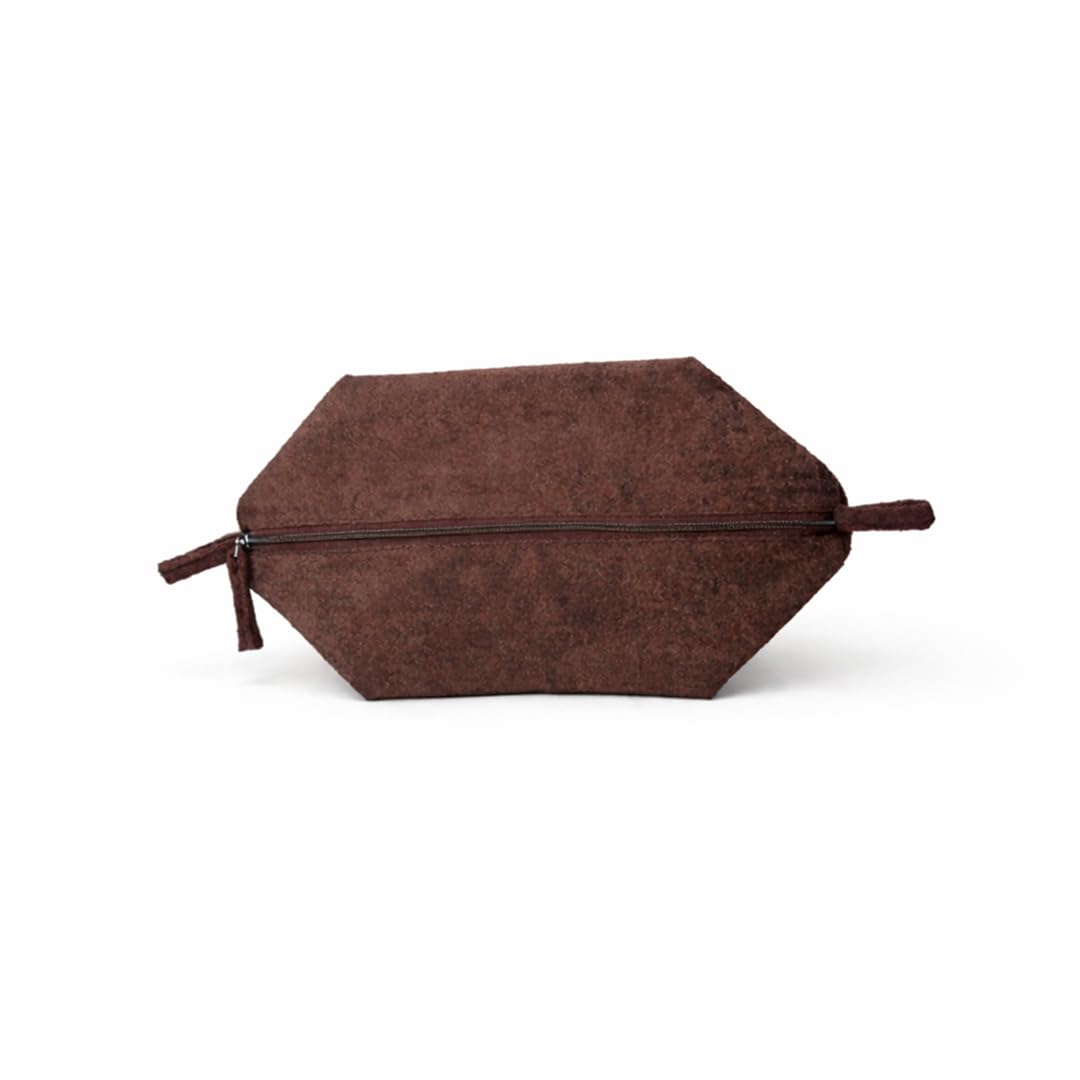 Hot Chocolate Utility Pouch for Women | Premium Travel Makeup & Toiletry Organizer | Zipper Cosmetic Storage Bag for Accessories & Essentials (Brown)-image-14