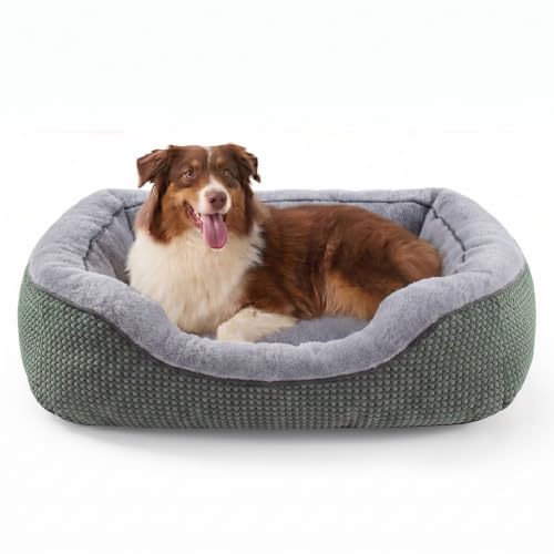 Image of INVENHO Large Dog Beds Large Sized Dog, Washable Orthopedic Warming Soft Sleeping Durable with Anti-Slip Bottom