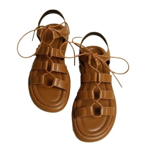 Womens Sandals Thick-soled Roman sandals for women summer retro versatile French straps beach casual beach shoes3