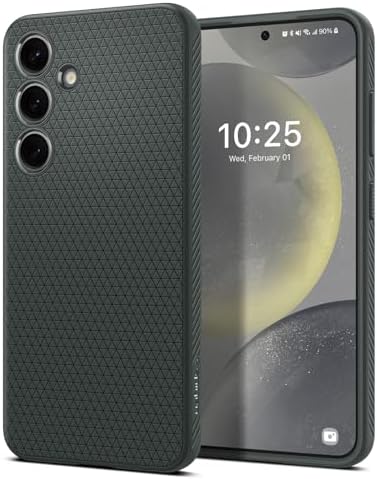 Spigen Liquid Air | Samsung Galaxy S24 Case [Flexible] [Air Cushion Protection] Galaxy S24 Back Cover | TPU - Abyss Green