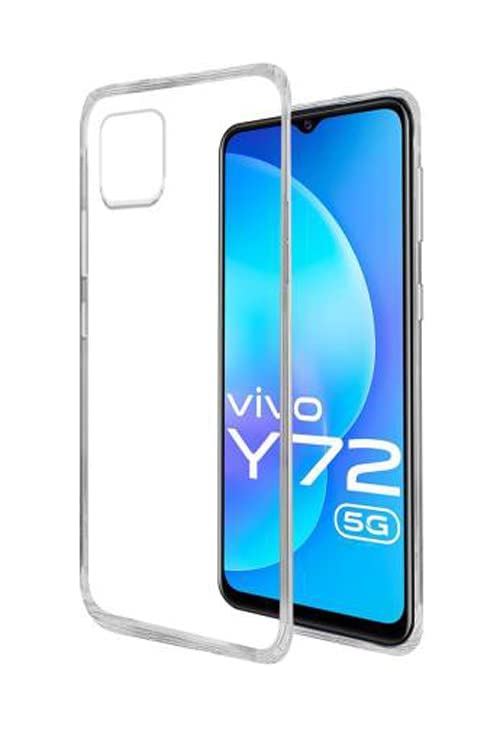 Image of Transparent Rubber Back Cover Compatible Model for Oppo CPH2325 / A55 - Transparent