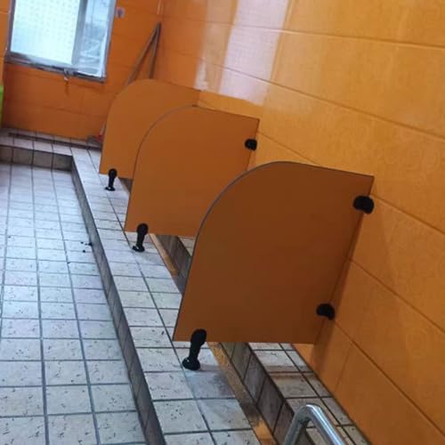 Mampara de madera para urinarios para solucionar baños sin intimidad 3