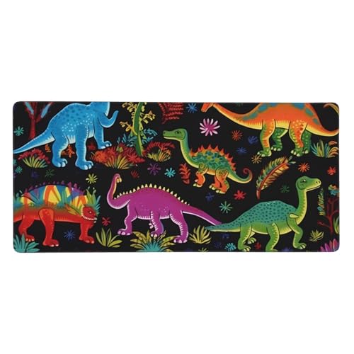 Grand tapis de souris de jeu 80x40cm dinosaure bureau clavier étendu