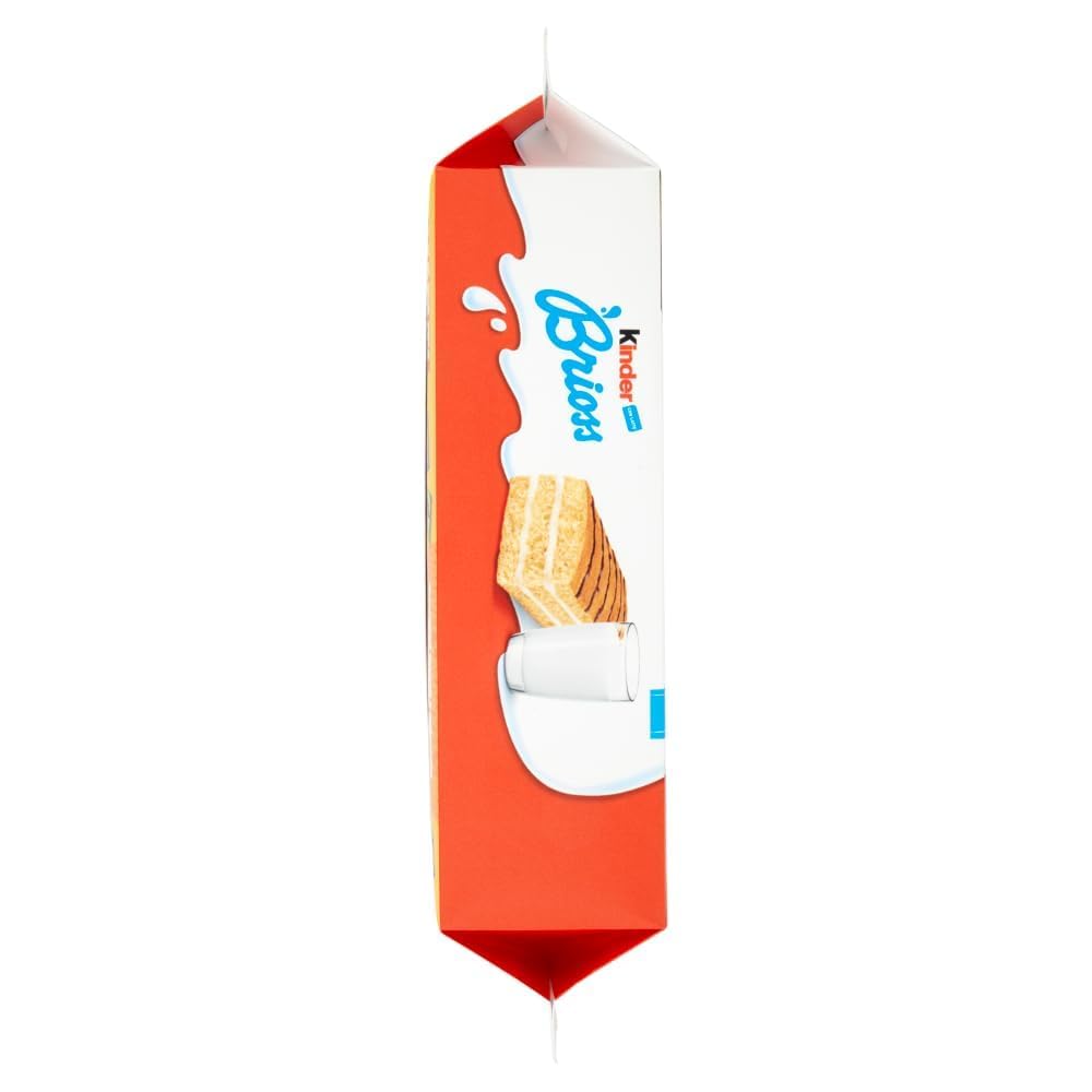 Italian Gourmet Lot 12x Kinder Brioss au Lait – Gâteaux moelleux individuels pour petit-déjeuner & goûter, snack enfants, format familial 12 x 270 g, pâtisserie Italian + Italian Gourmet Polpa