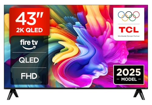 TCL 43SF560 – 43 Zoll, Full HD Smart QLED Direct LED TV mit Fire TV & HDR, Metallic Design, Rahmenlos