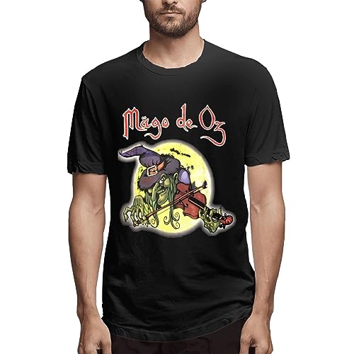 Mago Metal De Music Oz Band - Camiseta de moda para hombre, de algodón, holgada, de manga corta, color negro, Banda 3, S