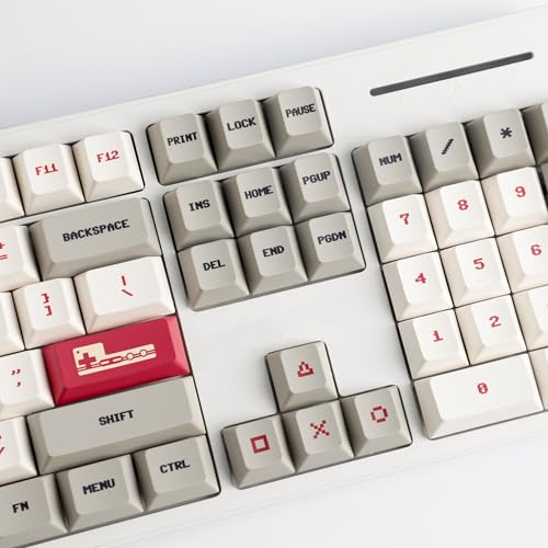 YMDK 153キー ゲームボーイ チェリープロファイル PBT ダイサブキーキャップ MXメカニカルキーボード FC GMMK Filco 104 TKL GK61 KBD75 96 GK64 68 (153キーゲームボーイ)用