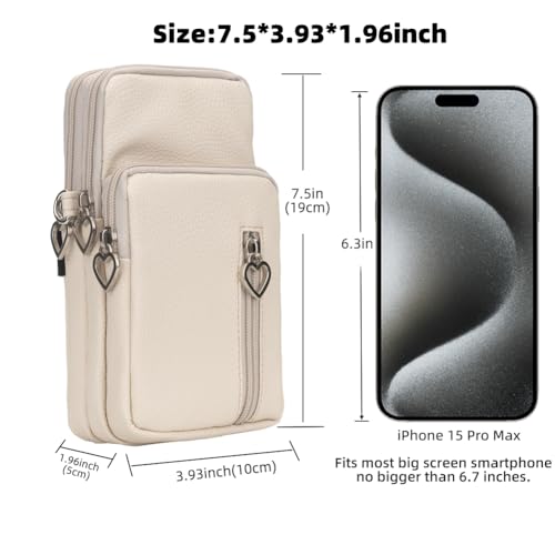 Image of JANKS Small Crossbody Bag for Women - Mini Phone Purses with Crossbody Strap and Wallet - Nylon Arm Bag