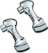 Kuryakyn 8837 Motorcycle Foot Control Component: 2" Offset Arms for Passenger Floorboard Mounting, Chrome, 1 Pair