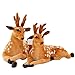 MissW Simulazione Tridimensionale Animale Cervo Sika Bambola Creativa Peluche Marrone Bambini Ragazze Ragazzi Regali di Compleanno Camera da Letto Ufficio Pausa Pranzo Cuscino Marrone