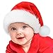 RJVW Baby Santa Hat, Christmas Hat for Infant,Xmas Holiday Hat,Unisex Velvet Classic Santa Hat for Christmas New Year