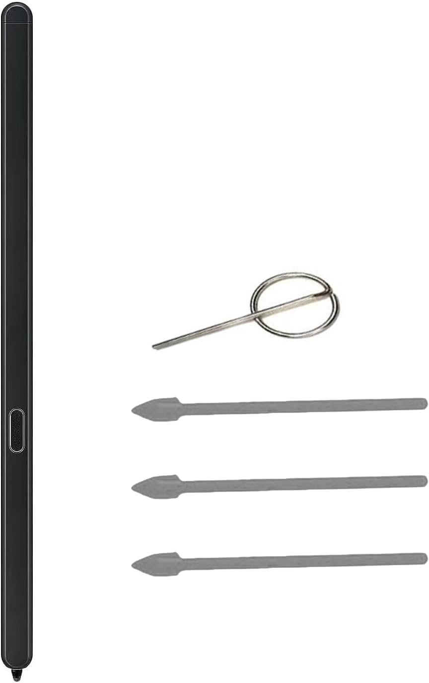Galaxy Z Fold 5/6 S Pen Fold Edition For Samsung Galaxy Z Fold5 5G Slim S Pen Galaxy S Pen 5/6 Fold Edition Stylus EJ-Pf946Bbegww,With Replacement Tips/Nibs+ Eject Pin(Black)