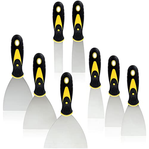 Fviexe 16Pcs Putty Knife Scraper, Metal Spackle Knife Set, Paint Scraper Tool Taping Knife For Drywall Scraping Plaster (1 Inch, 1-1/2 Inch, 2 Inch, 2-1/2 Inch, 3 Inch, 3-1/2 Inch, 4 Inch, 5 Inch) #TOP22