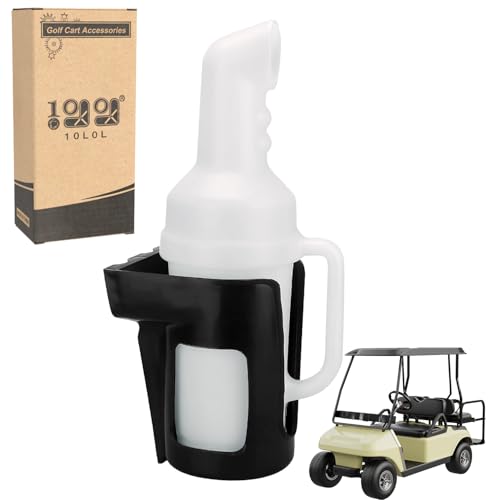 10L0L Universal Golf Cart Sand Bottle with Holder for EZGO Club Car Yamaha, Divot Filler Sand Seed Container Dispenser – 1 Pack