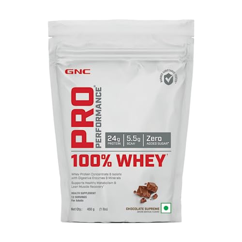 GNC Pro Performance 100% Whey Protein Powder | Boosts Strength ...