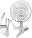 Comfort Zone CZ6C 6-Inch 2-Speed Clip-On Fans (White, 2 Pack)
