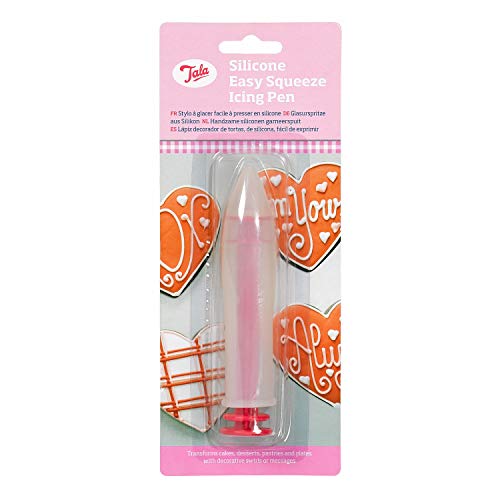 Tala Grip, Wit/Rood, Silicone Easy Squeeze Icing Pen