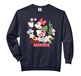 Disney Love Minnie Mouse Botanical Garden Flowers Spring Comfort Colors Adult Sweatshirt