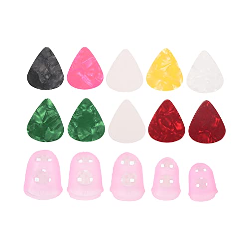 sourcing map Finger Médiators Guitare Médiators Doigt Pointes Protecteurs L M S XS XXS Dimension Rose Paquet de 40 - Les Beatles, Paul McCartney, John Lennon, RIngo Starr, George Harrison sourcing map Finger Médiators Guitare Médiators Doigt Pointes Protecteurs L M S XS XXS Dimension Rose Paquet de 40