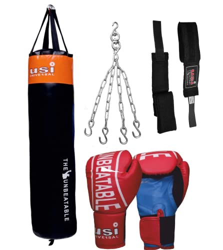 Kit de boxe avec sac de frappe en nylon 626N Crusher vide pour arts martiaux et kickboxing