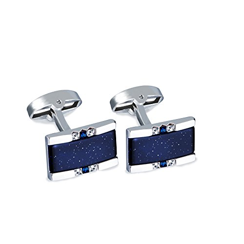Set de Mancuernillas y Sujetacorbatín Estilo Cielo Estrellado miniatura 1