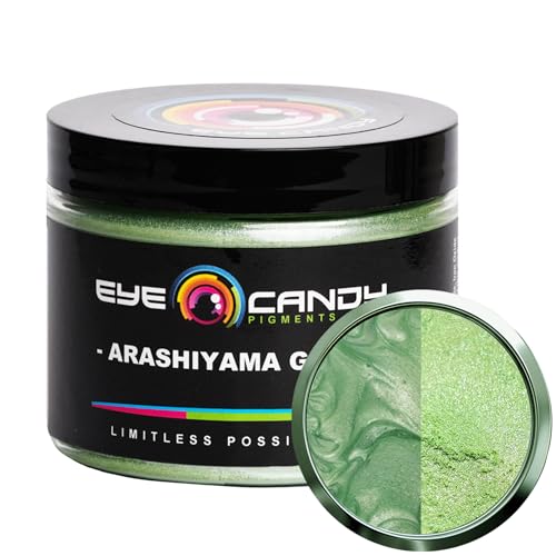 Eye Candy Premium Mica Powder Pigment â€œArashiyama Greenâ€ (50g) Multipurpose DIY Arts and Crafts Additive | Woodworking, Bath Bombs, Resin, Paint, Epoxy, Soap, Nail Polish (Arashiyama Green, 50G)