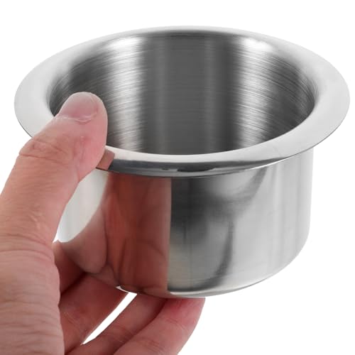 Portavasos metálico insertado para vehículo plata miniatura 7