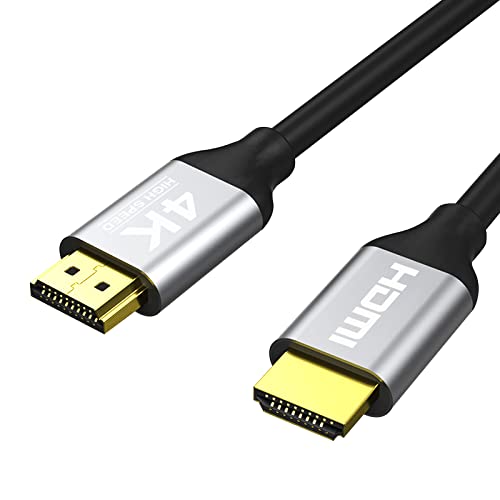 SIKROFEGEN 4K HDMI Cable 6 ft | High Speed Hdmi Cables, Braided Nylon & Gold Connectors, 4K @ 60Hz, Ultra HD, 2K, 1080P, ARC & CL3 Rated | for Laptop, Monitor, PS5, PS4, Xbox One, Fire TV, & More