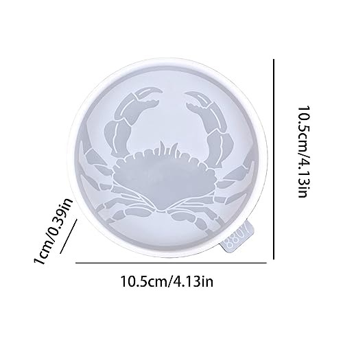Moldes de Base para Resina Epóxi | Moldes criativos de porta-copos de vida marinha para fundição em