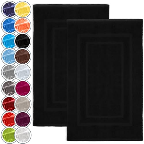 NatureMark 2er Pack Badvorleger Badematte | Premium Qualität | 100%...
