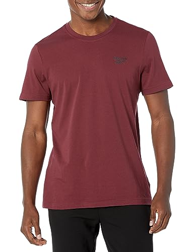 Reebok Men's Identity Classics T-Shirt, Classic Maroon/Black, XL
