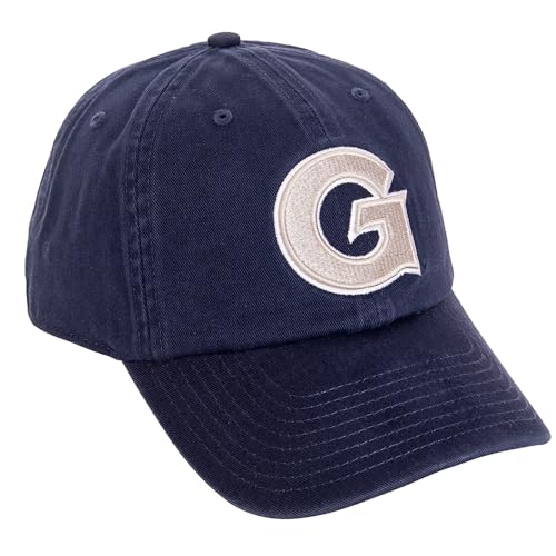 Desert Cactus Georgetown University Baseball Hat Hoyas GU Brimmed Embroidered Hats Cap Adjustable Cloth Strap Adult (Style A) Blue