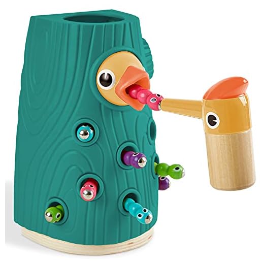 TOP BRIGHT Småbarn magnetisk fågelleksak för 2 3-åringar pojke flicka presenter, barn lärande spel för två år gammal födelsedagspresent, Montessori sensoriska leksaker för barn i åldern 2 3 4