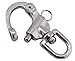 Fyrcomft 2 Pcs Snap Shackle Sailing Halyard, 87mm Quick Release 316 Stainless Steel Clevis Swivel Jaw Swivel Shackle for Sailing Rigging, SCBA Mask Clips, Spinnaker Halyard, and Sailboat Hardware