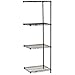Nexel 5 Tier Black Epoxy Wire Shelving Add-On Unit, 36" W x 18" D x 74" H
