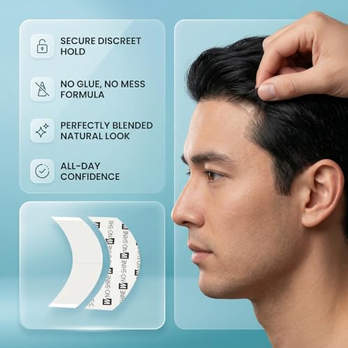 Image of Ultra Hold Waterproof Double-Sided Tape for Hair Patch & Wig (36 Pieces) Strong Grip & Invisible Hair System Adhesive, Hair Patch Tape for Men & Women | Long Lasting & All Weather Resistant