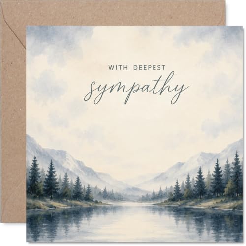 Carte de sympathie paysage aquarelle apaisante
