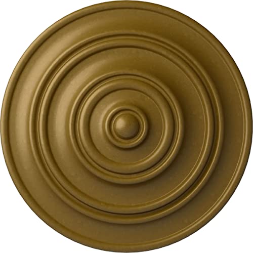 Ekena Millwork CM13CLGLS 13-1/4" x 1/2" Classic Ceiling Medallion, Gold