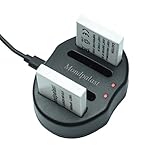  Mondpalast - 2x Reemplazo Baterías NB-6LH NB6LH nb6lh 1060mAh + 1x USB Cargador Doble para Canon Powershot SX710 HS SX520 HS SX520HS SX600 HS SX700 HS SX610 HS SX710 HS SX500 IS SX510