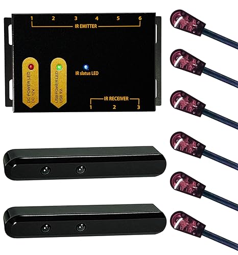 Kit répéteur infrarouge avec récepteur double capteurs longue portée 30m