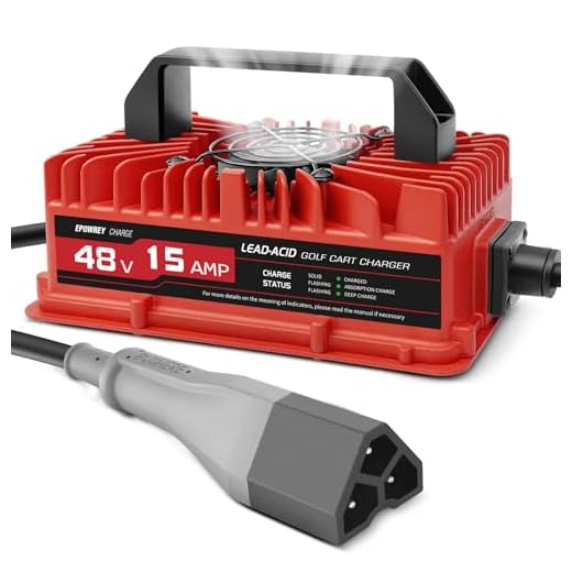 EPOWREY 15 AMP Golf Cart Battery Charger