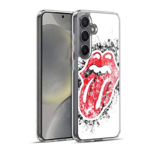 Funda Samsung Galaxy S24+ 5G de The Rolling Stones silicona gel suave de Head Case Designs
