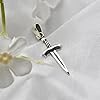 Sword Pendant Sterling Silver 925 Dagger Necklace Charm Minimalistic Unisex Handmade Jewelry #1