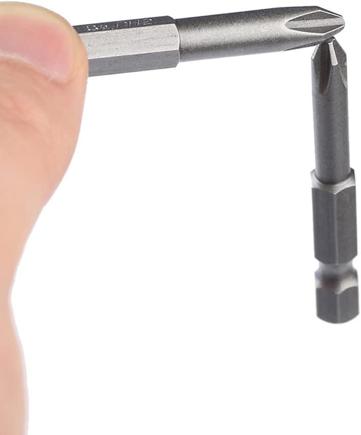 12Pcs 50mm Phillips Cross Head Screwdriver Bit Set 1/4 Inch Hex Shank Magnetic Cross Head Screw Driver Bit