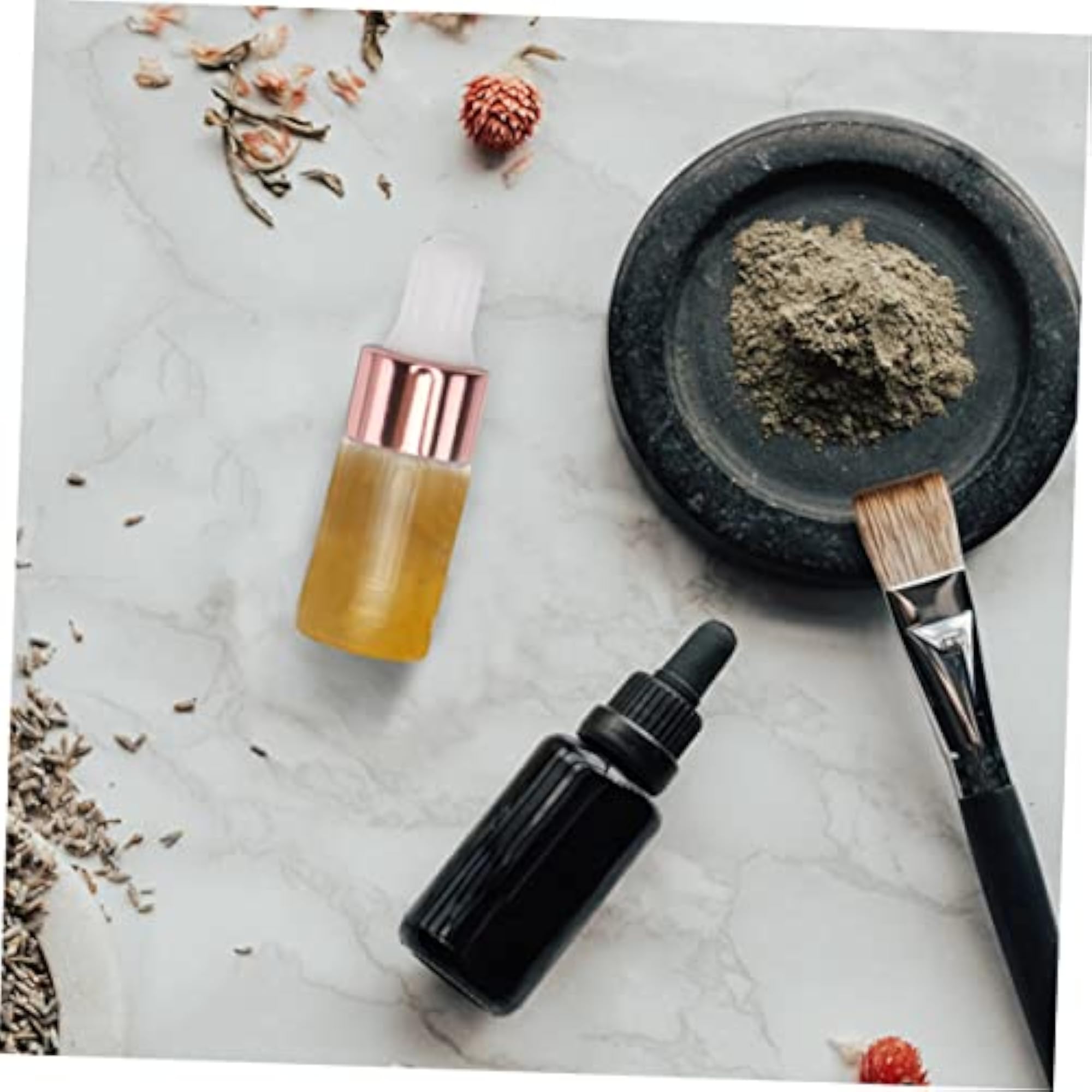 50pcs Clear Glass Dropper Bottles for Essential Oils