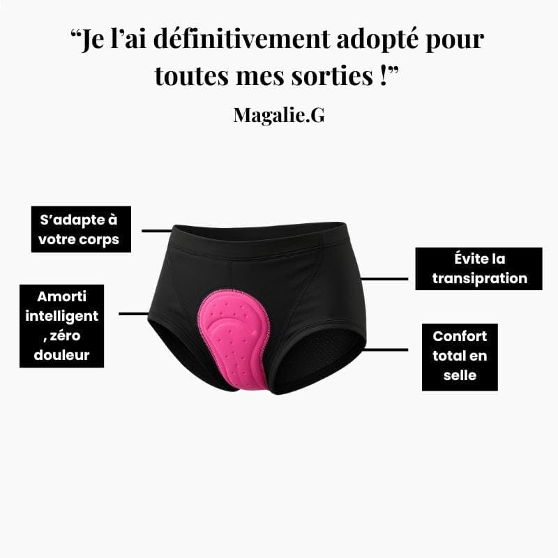 MEIION Culotte Femme Gel 5D Gsx - La première Culotte Vraiment conçue pour la Route Short de Cyclisme Femme Rembourré en Gel, Respirant et à Séchage Rapide