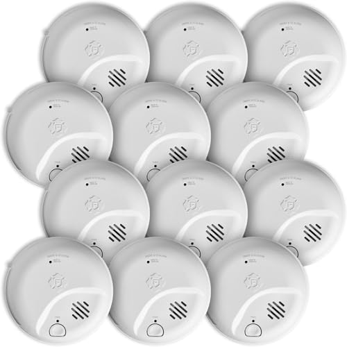 BRK SMI100-AC, Hardwire Interconnect Smoke Alarm with Battery Backup, 12-Pack