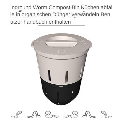 Conteneur à compost souterrain robuste avec système de vermiculture - 5
