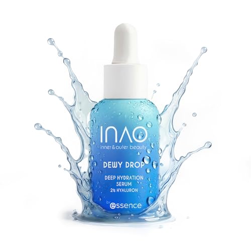 INAO Dewy Drop Deep Hydration Feuchtigkeitsserum | mit 2% Hyaluron | feuchtigkeitsspendend, glättend, erfrischend | für alle Hauttypen | kombinierbar | vegan & clean | Gesichtsserum | Hyaluronserum